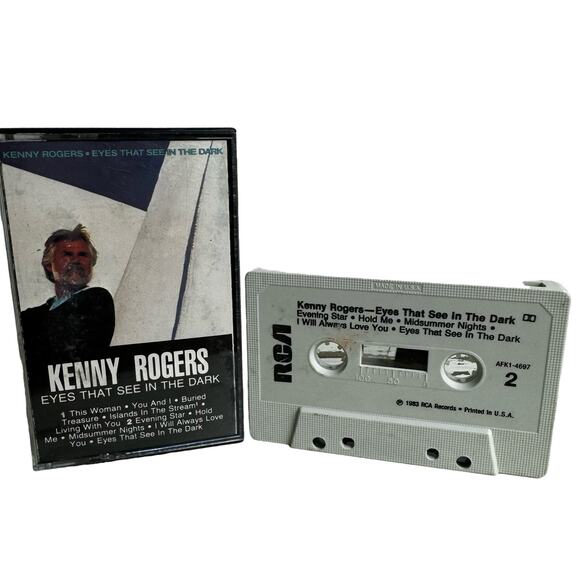 Kenny Rogers Eyes That See In The Dark 1983 RCA Cassette Tape Vintage Country - Picture 1 of 6
